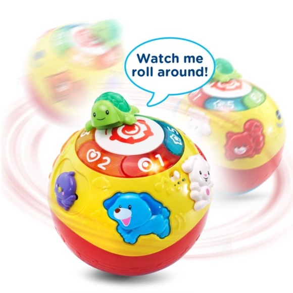 VTech Wiggle and Crawl Ball with Animal Friends - Picture 3 of 5